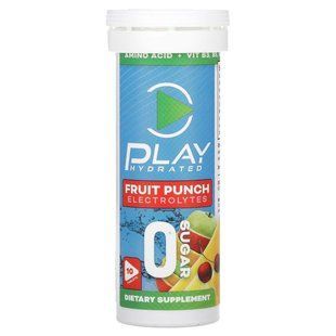 Play Hydrated, Electrolytes, Fruit Punch, 10 Tablets купить в Киеве и Украине