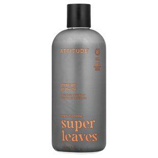 ATTITUDE, Super Leaves&trade;, Shower Gel, For Men, Patchouli & Bourbon, 14 fl oz (415 ml) купить в Киеве и Украине
