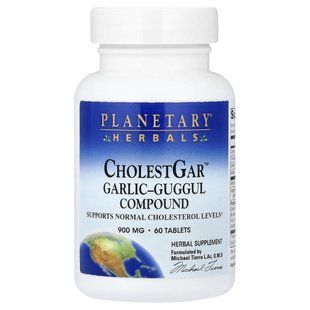 Чесночный гуггул Planetary Herbals (CholestGar Garlic Guggul) 60 таблеток купить в Киеве и Украине