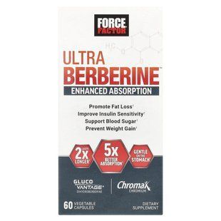 Force Factor, Ultra Berberine&trade;, 60 Vegetable Capsules купить в Киеве и Украине