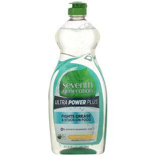 Натуральная жидкость для мытья посуды, Ultra Power Plus, свежий лимон, Seventh Generation, 650 мл (22 жидкие унции) купить в Киеве и Украине