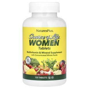 Мультивитамины и минералы для женщин Nature's Plus (Multi-Vitamin and Mineral) 120 таблеток купить в Киеве и Украине