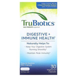 TruBiotics, Здоров&rsquo;я травної системи й імунітету, 30 вегетаріанських капсул
