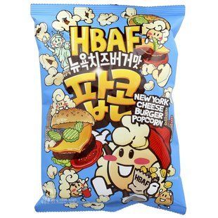 HBAF, New York Cheese Burger Popcorn, 80 g купить в Киеве и Украине
