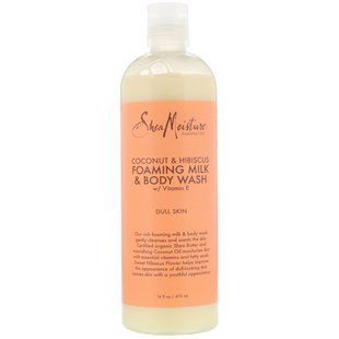 Пенящееся молочко и гель для тела, Кокос и Гибискус, Coconut & Hibiscus, Foaming Milk & Body Wash, SheaMoisture, 473 мл купить в Киеве и Украине