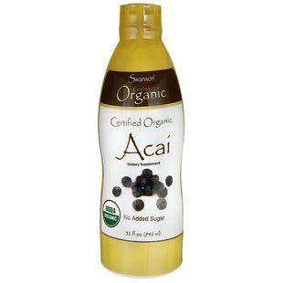 Сертифицированный органический асаи, Certified Organic Acai, Swanson, 946 мл купить в Киеве и Украине