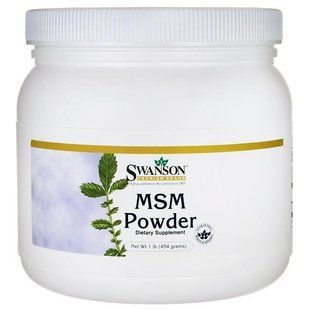МСМ порошок, MSM Powder, Swanson, 1 lb Pwdr купить в Киеве и Украине