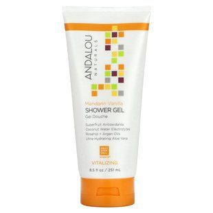 Гель для душа, мандарин и ваниль, живительная сила, Andalou Naturals, 8.5 ж. унций (251 мл) купить в Киеве и Украине