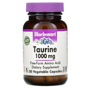 Таурин Bluebonnet Nutrition (Taurine) 1000 мг 50 капсул купить в Киеве и Украине