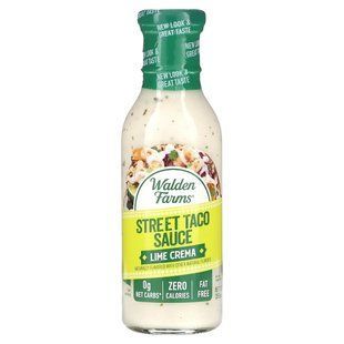 Walden Farms, Street Taco Sauce, Lime Crema, 12 fl oz (355 ml) купить в Киеве и Украине