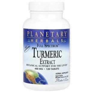 Planetary Herbals, Full Spectrum&trade; Turmeric Extract , 450 mg, 120 Tablets купить в Киеве и Украине