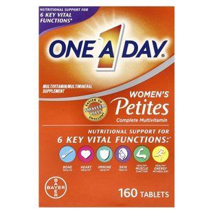 Complete multivitamins for women for young children One-A-Day (Womens Petites Complete Multivitamin) 160 tablets.