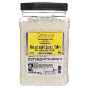 Хлорид магния, Magnesium Chloride Flakes, Swanson, 1 кг купить в Киеве и Украине