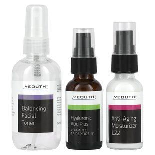 YEOUTH, Essential Anti-Aging Skin Care System, 3 Piece Set