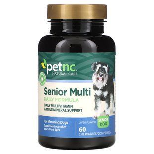 Мультивітамінна формула для дорослих собак petnc NATURAL CARE (Multi Daily Formula) зі смаком печінки 60 жувальних таблеток