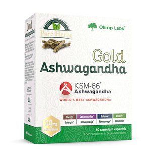 OLIMP, Gold Ashwagandha, 60 caps
