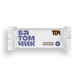 TOM peanut butter, Батомчик кокосово-кокосовий, 45 g купить в Киеве и Украине
