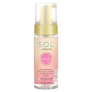 Jergens, Sol, Water Mousse Sunless Tanning, Medium, 5 fl oz (147 ml) купить в Киеве и Украине