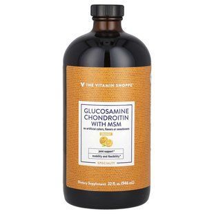 The Vitamin Shoppe, Glucosamine Chondroitin With MSM, Orange , 32 fl oz (946 ml) купить в Киеве и Украине