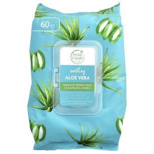 Petal Fresh, очищающие салфетки для снятия макияжа, успокаивающее алоэ вера, 60 салфеток купить в Киеве и Украине