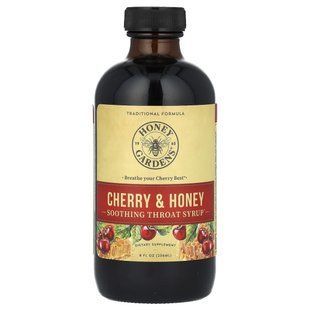 Honey Gardens, Soothing Throat Syrup, Cherry & Honey, 8 fl oz (236 ml)