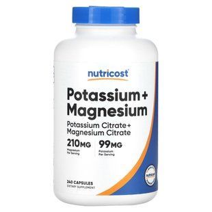 Nutricost, Potassium + Magnesium, 240 Capsules купить в Киеве и Украине