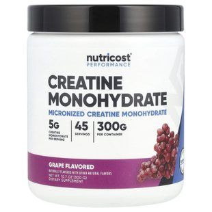 Nutricost, Performance, Creatine Monohydrate, Grape, 10.7 oz (300 g) купить в Киеве и Украине