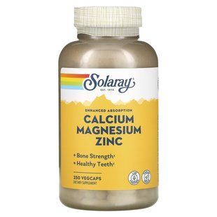 Кальций магний и цинк Solaray (Calcium Magnesium Zinc) 250 капсул купить в Киеве и Украине