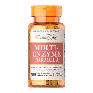 Puritan's Pride, Multi Enzyme Formula, 100 tab купить в Киеве и Украине