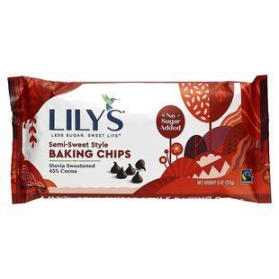 Lily's Sweets, Чипси для випічки, напівсолодкі, 255 г (9 унцій)