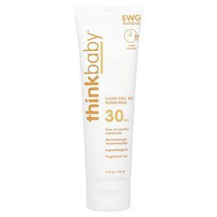 think, Thinkbaby, Clear Zinc 20% Sunscreen, SPF 30, Fragrance-Free, 3 fl oz (89 ml) купить в Киеве и Украине
