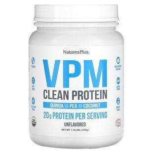 NaturesPlus, VPM Clean Protein, Unflavored, 1.16 lbs (525 g)