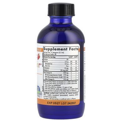 ДГК для дітей 3+ смак полуниці Nordic Naturals (DHA Junior Ages 3+) 119 мл
