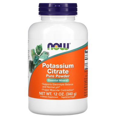 Цитрат калію Now Foods (Pure Potassium Citrate Powder) 340 г