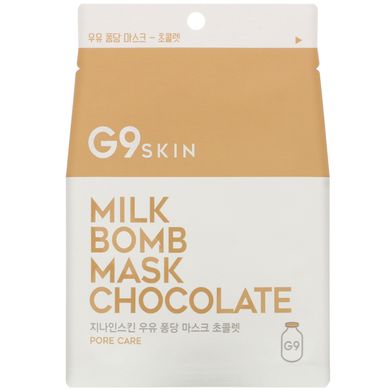 G9skin, Milk Bomb Mask, Chocolate, 5 Sheets, 25 ml Each купить в Киеве и Украине