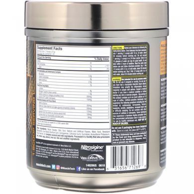 Pre-workout formula Muscletech (Vapor1) 421 g with fruit candy flavor