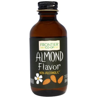 Мигдальний сироп, Almond Flavor, Alcohol-Free, Frontier Natural Products, безалкогольний, 59 мл