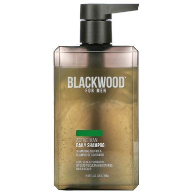 Blackwood For Men, шампунь для активних чоловіків, для щоденного використання, 263,73 мл (8,92 рідк. унції)