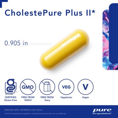 Витамины для сердца и нормального холестерина в крови Pure Encapsulations (CholestePure Plus) 120 капсул купить в Киеве и Украине