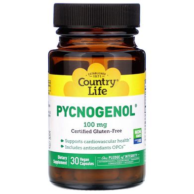 Пікногенол Country Life (Pycnogenol) 100 мг 30 капсул