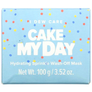 I Dew Care, Cake My Day, зволожуюча маска для обличчя, що змивається, 100 г (3,52 унції)