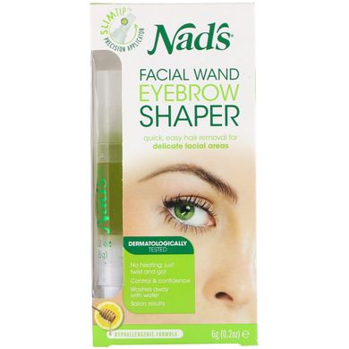 Пристрій для формування для брів для обличчя і паличок, Facial Wand Eyebrow Shaper, Nad's, 0,2 унції