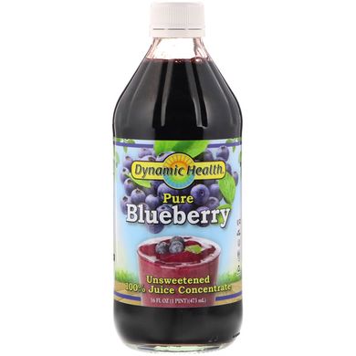 Чорничний концентрат Dynamic Health Laboratories (Pure Blueberry 100% Juice Concentrate) 473 мл