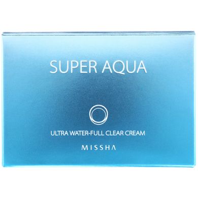 Ультра-полный, прозрачный крем, Super Aqua, Ultra Water-Full Clear Cream, Missha, 47 мл купить в Киеве и Украине