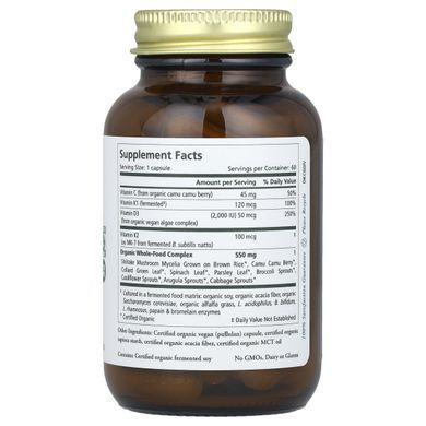 Pure Synergy, D3 + K2 Complex&trade;, 60 Capsules