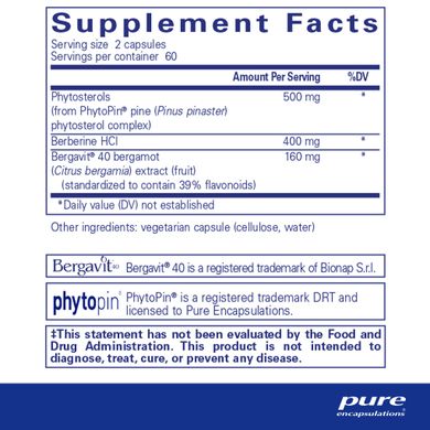 Вітаміни для серця та нормального холестерину в крові Pure Encapsulations (CholestePure Plus) 120 капсул