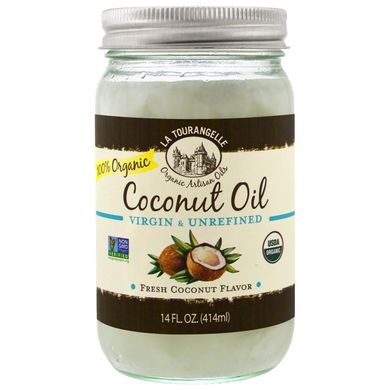 Кокосове масло нерафінована органік La Tourangelle (Coconut Oil) 414 мл