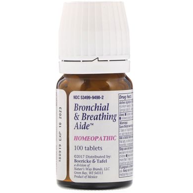 Допомога при бронхіті та астмі Boericke & Tafel (Broncial and Breathing Aide) 100 таблеток