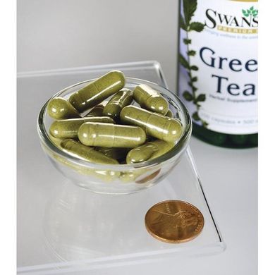 Зеленый чай Swanson (Green Tea) 500 мг 100 капсул купить в Киеве и Украине