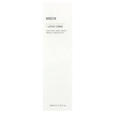 Заспокійливий тонер з лотосом Rovectin (Lotus Water Calming Toner) 200 мл